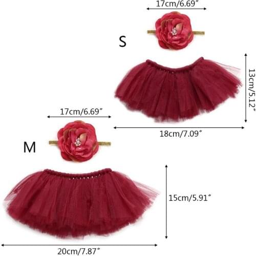 Infant Baby Headdress Flower Newborn Tutu Skirt Toddler Girls Photography Prop Outfits Stunning Photo Prop