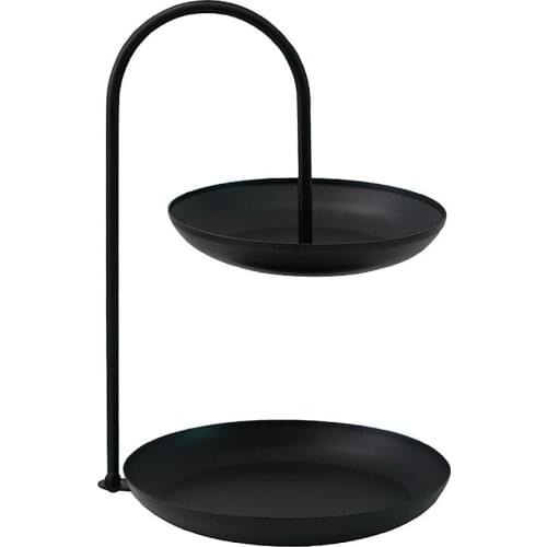 Dish Stand Fruit Candy Display Tower Storage Basket For Kids Birthday Tea Party Baby Shower Serving Tray Metal Dessert Plates