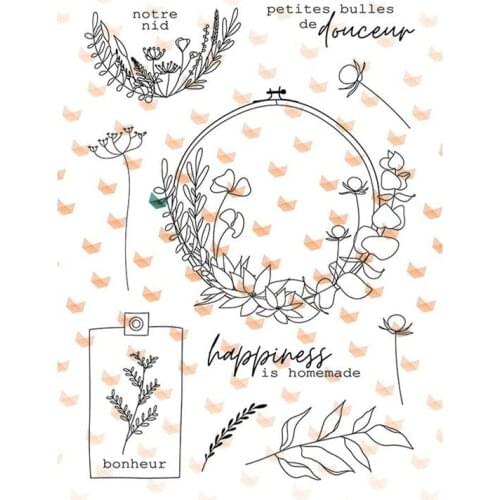 French Clear Stamp for Scrapbooking Transparent Silicone Rubber DIY Photo Album Decor 0221