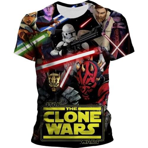 2021 New T Shirt Star Wars Mens Woman 3D graphic t shirts Oversize Fashion Child Summer Short sleeve tee anime tshirt 2021 Tops