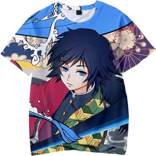 Anime Ghost Blade 3D Color Printing Short-sleeved T-shirts Children 2020 Summer Popular Clothing For Kids Tee Tops Boys Girls