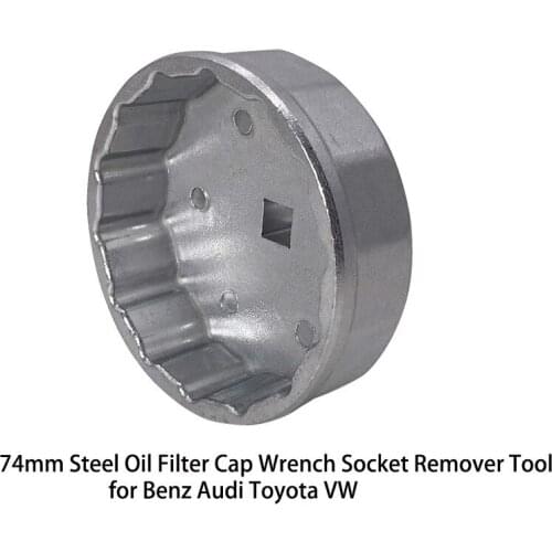 Oil Cap Filter Wrench Sleeve Removal Tool 74mm*14P for Mercedes Benz VW Audi Toyota Disassembly Tool