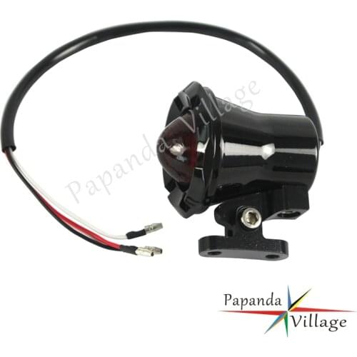 Cafe Racer Black Motorcycle 12V LED Taillight Brake Stop Light Rear Fender Mudguard Lamp for Harley Honda BMW Bobber Chopper