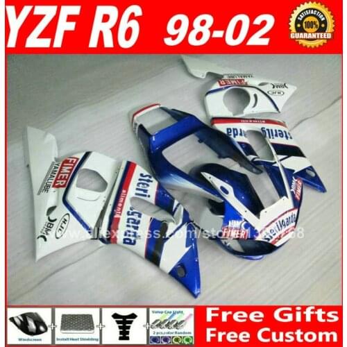 Sterilgarda scheme Fairings set for YAMAHA R6 1998 - 2002 ABS parts kit 98 99 00 01 02 fairing kits YZF 600 1999 2000 2001