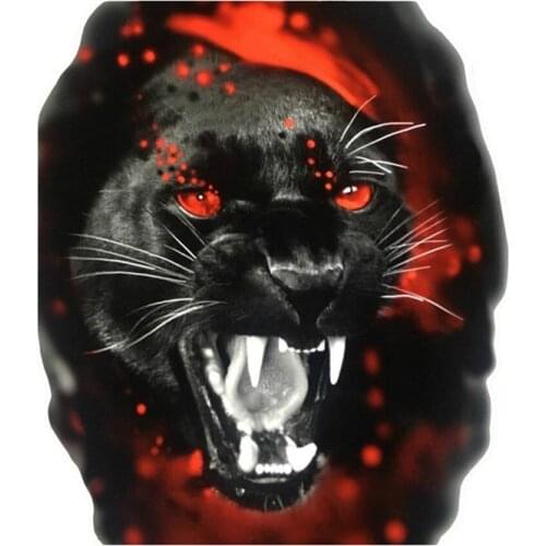 Hot Personality Black Panther Burning In Eye Car Sticker Windshield Bumper Motorcycle Helmet Decal Vinyl Cover Auto Decoration