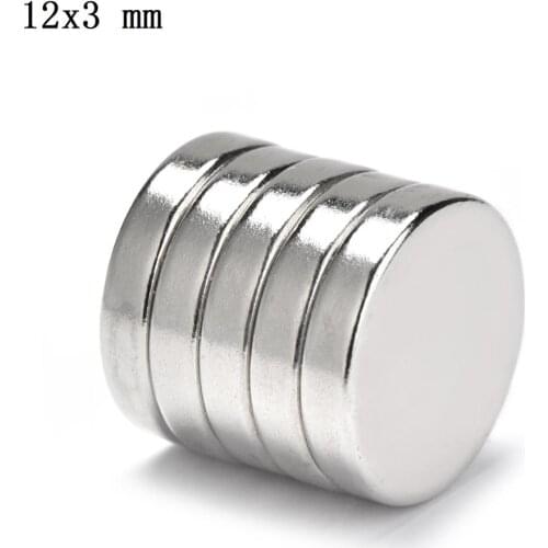 12x3 Neodymium Magnet 12mm x 3mm N35 NdFeB Round Super Powerful Strong Permanent Magnetic imanes Disc 100/500 Pcs