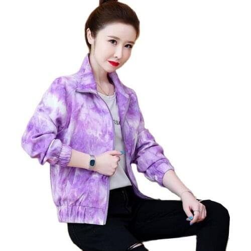 2021Spring Autumn New Coat Womens Short Jacket Fashion Loose All-match Jacket Women Cardigan Stand-up Collar Top Lady Coats C