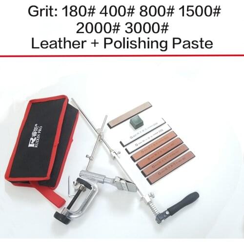Professional knife sharpener with 3 newest portable 360-degree rotating shapening stone fixed angle latest assist systems
