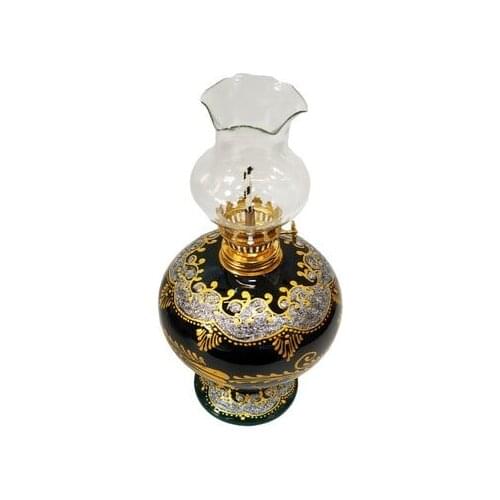 Handmade Tile Gilded Embroidered Tile Kerosene Lamp globe Gas Lamp Authentic Lighting Decorative