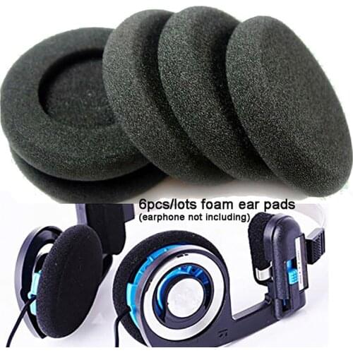 New 6pcs/lots Replacement Earphone Ear Pads Earpads Sponge Soft Foam Cushion For Porta Pro PP PX100 Headphones