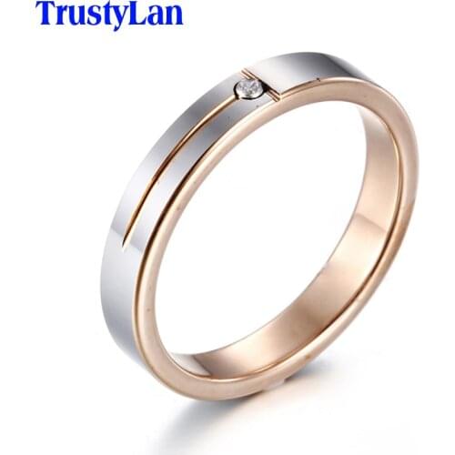 TrustyLan Rings With Cubic Zirkonia For Women