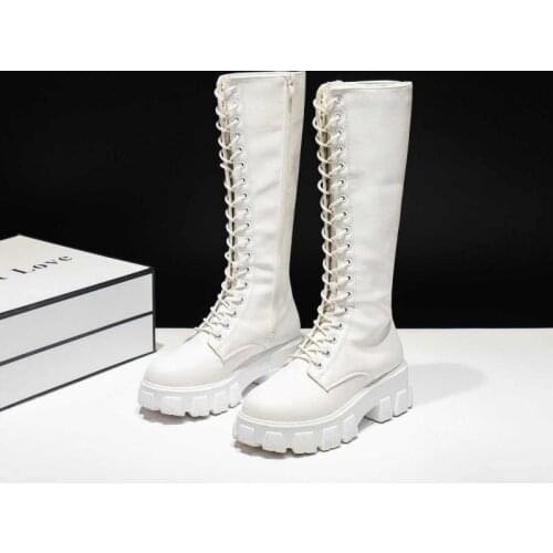 2020 Spring Fall Sexy High Boots Knee High Pu Boots High Heels Women Fashion Shoes Swag Women Plus Size 35-43