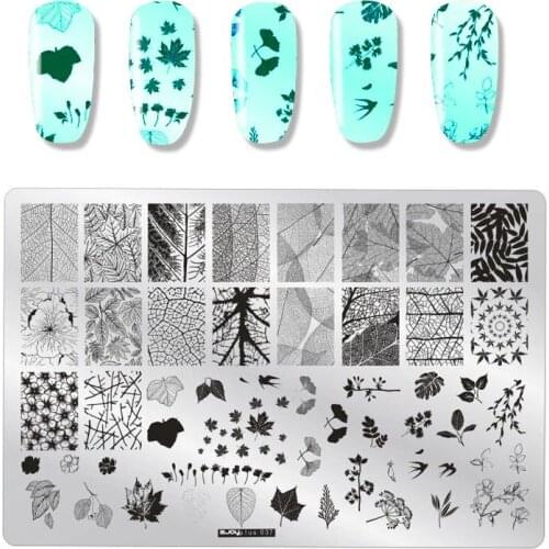 1 PC Zjoyplus Leaf Design DIY Nail Art Stamp Stamping Image Nail Art Decorations Stamp DIY Polish Stamp Nail Art Tool