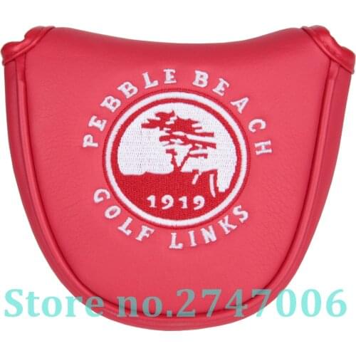 1pc USA Pebble Beach Golf Mallet Putter Club Head Cover with Magnetic Closure