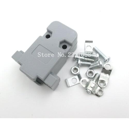 10PCS/LOT DB9 Plastic Shell DB9 Shell DB9 Serial Shell Molded DB9 Case