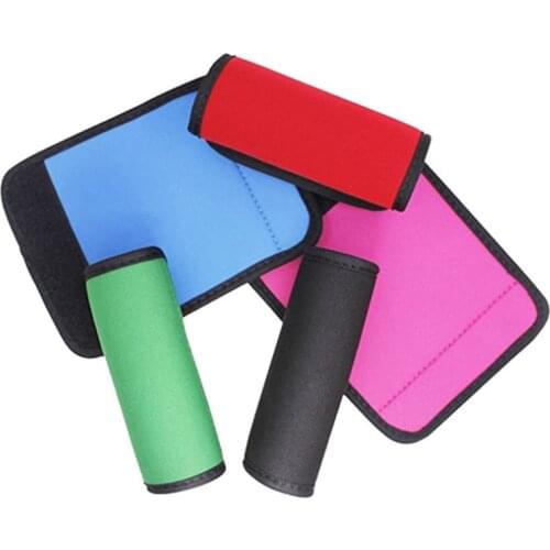 100Pcs/Lot Neoprene Luggage Handle Wrap Grip Soft Identifier Stroller Grip Protective Cover for Travel Bag Luggage Suitcase
