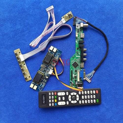 1024*768 4CCFL LCD screen driver board Fit HT15X13/HT15X14/HT15X15/HT15X23 HDMI-compatible USB VGA 20-Pin LVDS Analog signal Kit