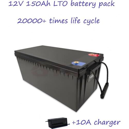 12V 150Ah BMS Built in Lto battery pack with LED display for energy storage Boats UPS electric tool power storage 150AH 12V