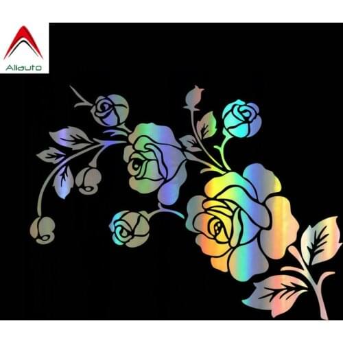 Aliauto Creative Car Sticker 3D Beautiful Rose Flower Automobiles & Motorcycles Decorative Fashion Vinyl Decal,17cm*13cm