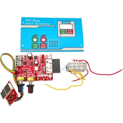 100A/40A Spot Welding Machine DIY Controller Panel Time and Current Control Function with Digital Display