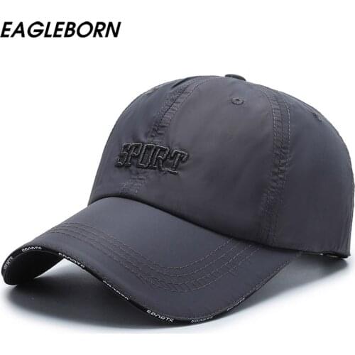 EAGLEBORN Sports Cap Summer Sun Hat Woman Baseball Cap Casual Light Men Baseball Cap Embroidery High Quality Sun Caps Beach Hat