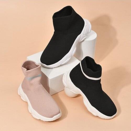 Children Casual Shoes Girls Boys Short Boots Student room Socks Kids Sneakers Tendon Baby Running Shoes Sports toddler boy shoes