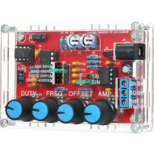 Signal Generator DIY Kit function generator synthesizer 5Hz~400kHz Adjustable Frequency Amplitude ICL8038