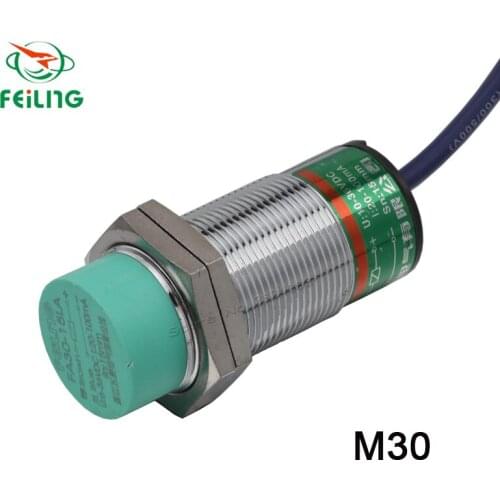 IP67 Inductive Proximity Switch DC 6-36V AC 90-250V 2 3 wire PNP NPN NO NC 15mm distance measuring sensor FA30-15PA