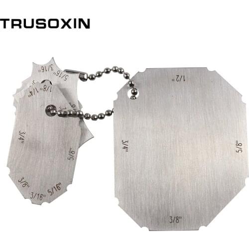 Welding tools Stainless Steel Welding Gauge Key Pocket Gage 3 Pcs Gauge Set Weld Seam Test Ulnar Inspection Ruler