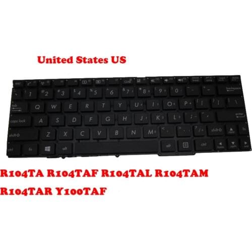 Laptop Keyboard For ASUS R104TA R104TAF R104TAL R104TAM R104TAR Y100TAF Black UK/United States US/LA/Belgium BE/Brazilian BR