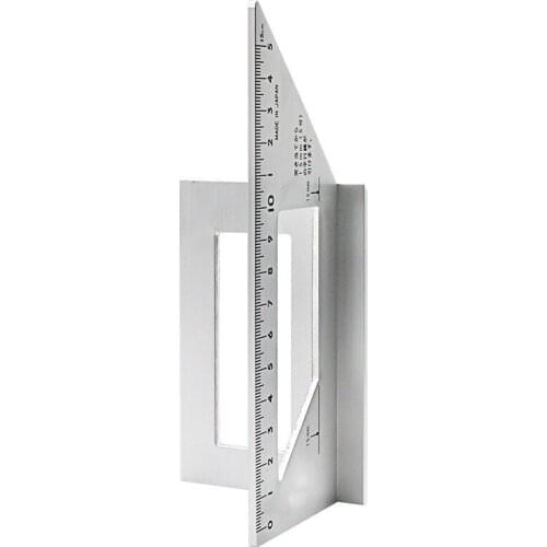 Aluminum Alloy woodworking Multifunctional Square 45 degrees 90 degrees gauge Angle Protractor Over the ruler