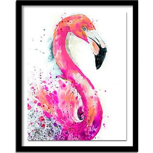 Full Square/Round Drill 5D DIY Diamond Painting "Animal flamingos" 3D Embroidery Cross Stitch Home Decor Gift