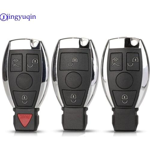 Jingyuqin 2/3/4 B Keyless Entry Remote Car Key For Mercedes Benz Year 2000+ Supports Original NEC and BGA