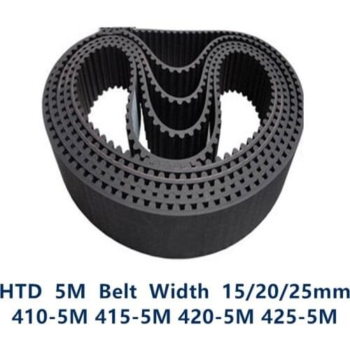 HTD 5M Timing belt C=410/415/420/425 width 15/20/25mm Teeth 82 83 84 85 HTD5M synchronous Belt 410-5M 415-5M 420-5M 425-5M