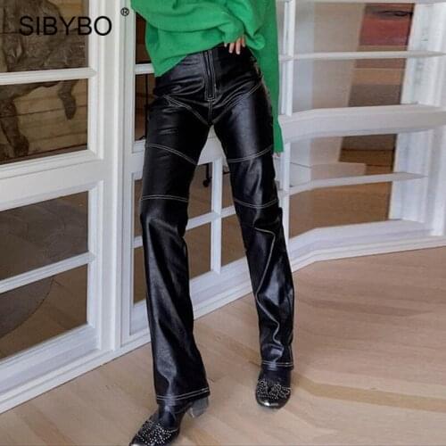 Женские прямые брюки SIBYBO China At AliExpress