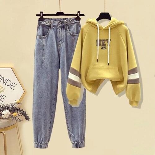 Sportswear Hoodies Women Streetwear Two Piece Set Tracksuit Outerwear Pullover Suits Fashion Outfits Ropa Mujer Invierno X316