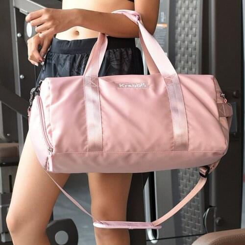 Hand Style Large-Volume Sports Bag Wet And Dry Separation Waterproof Gym Bag Mens And Womens Simple Casual Short Trip Travel