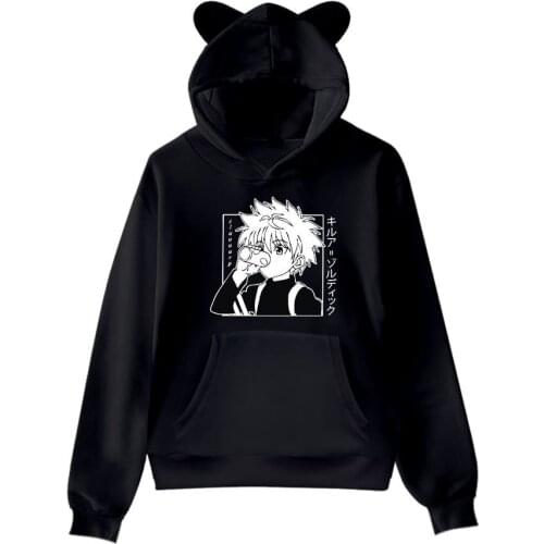 Hunter & Hunter Hoodies Hooded Cat Ears Sexy Cute Casual Hip Hop Boys/girls Harajuku Streetwear Hunter & Hunter Hoodie
