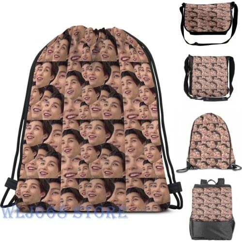 Funny graphic print shoulder Bags women Johnny NCT Single shoulder backpack travel for men Gym Bag