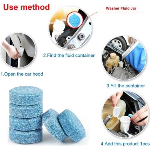 6Pcs Car Solid Cleaner Effervescent Tablets Spray Cleaner for Kia Rio K2 K3 K5 K4 Cerato,Soul,Forte,Sportage R,SORENTO,Mohave