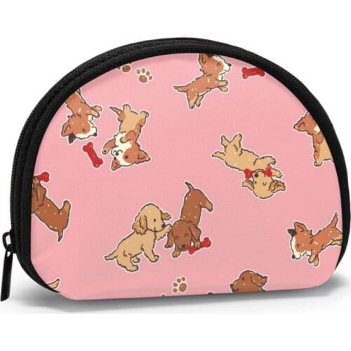 NOISYDESIGNS Classic Women Cloth Wallets Small Coin Purse Zipper Wallet Mini Cute Animal Print Key Card Pouch Retro Money Bags