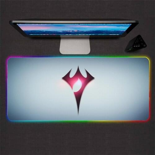 MRGLZY Personality Big Mouse Pad RGB Big Gaming Accessories Desk Mat LED Rubber Waterproof Household Carpet Matd XXL