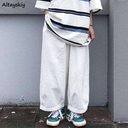 Cargo Pants Women Japanese Style Solid Loose Harajuku Students Streetwear Chic All-match Stylish Leisure Female Full Trousers