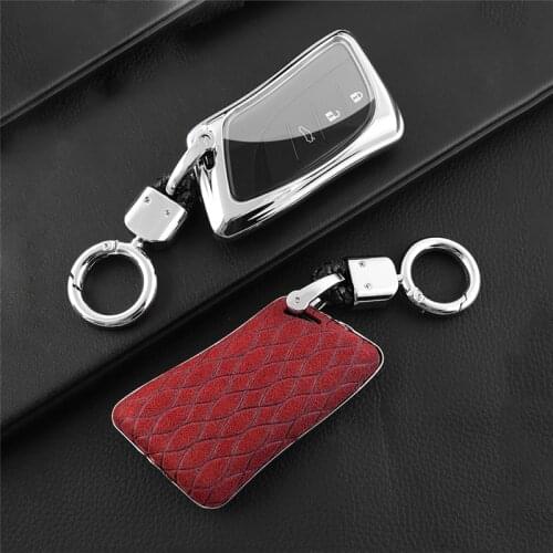 Suede Leather Zinc alloy car key case full cover For Lexus IS ES GS NX GX RX LX RC 200 250 300 300h 350 UX250h LS350LS500h ES260