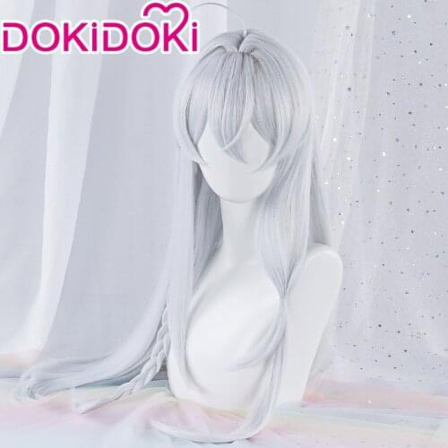DokiDoki-SR Manga Wandering Witch: The Journey of Elaina Cosplay Elaina Costume Wig Women Costume Cosplay Backpack