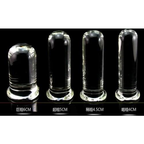 Super coarse big Crystal Glass big Anal Plug Anal Stick Couples Masturbation Anal Dildo Stimulator Anal Expander huge Butt Plug