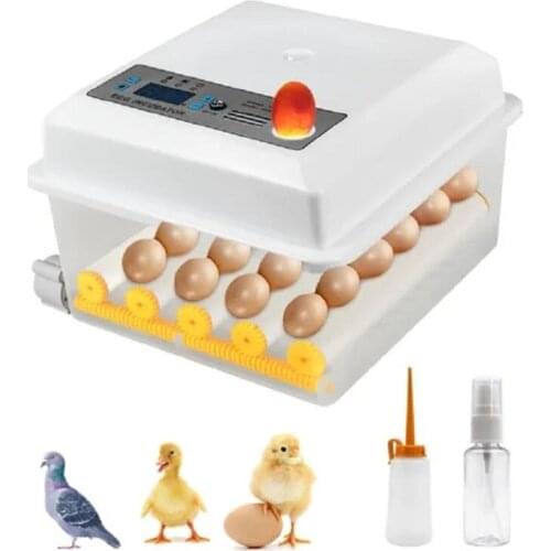 Free shipping 16 Eggs Incubator Brooder Bird Quail Chick Hatchery Poultry Hatcher Turner Automatic Farm Incubation Tools