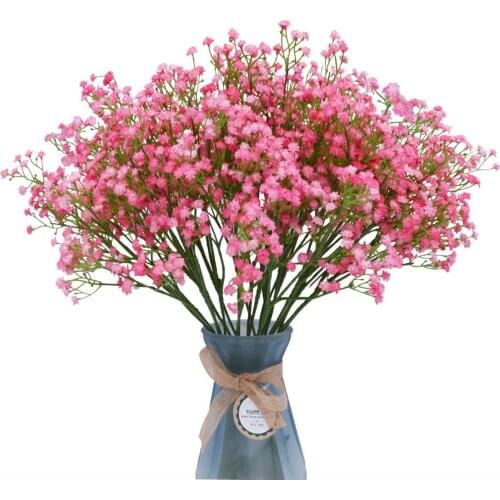 3pcs 50cm 24Heads Artficial Gypsophila Flower Bouquet Home Garden Wedding Party Bedroom Living Room Decoration Fake Flowers