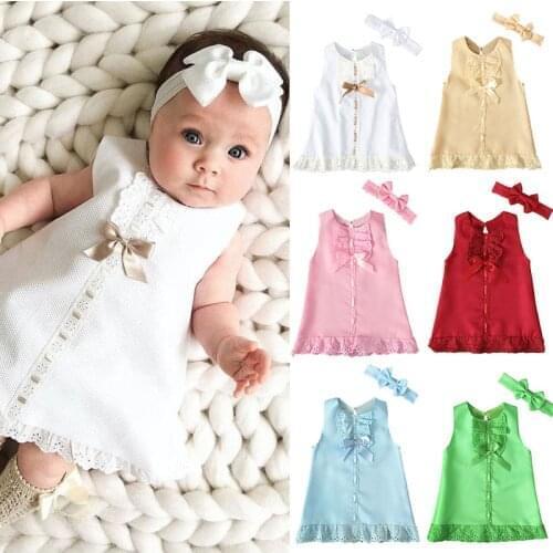 Newborn Baby Girl Christening Dress Lace Baptism Formal Sleeveless Princess Dresses Newborn Clothes For Birthday 1 2 Years old