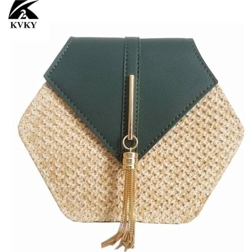 Женские плетенные сумки KVKY China At AliExpress